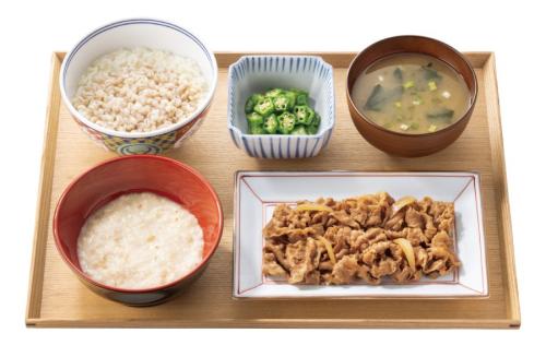 麦とろ牛皿御膳