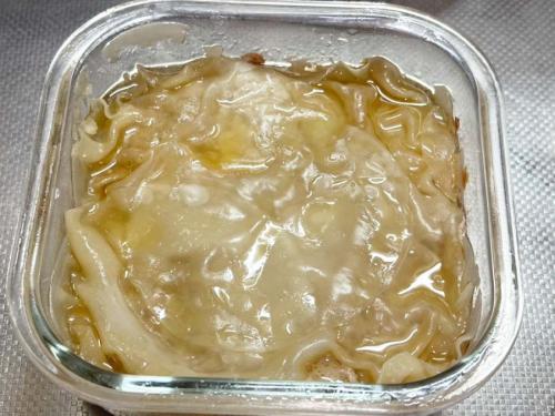 レンジから取り出す