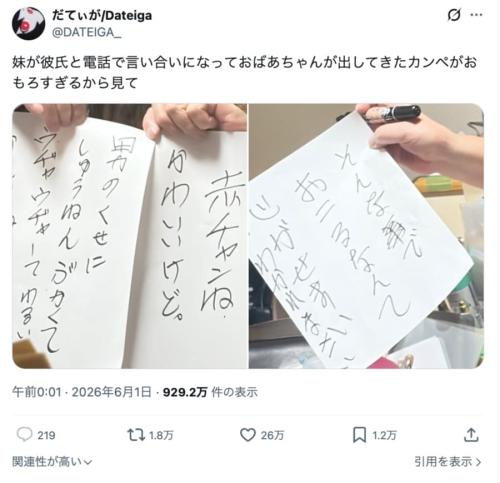 だてぃがさんの投稿