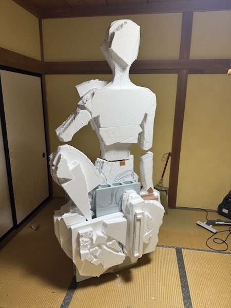 発泡スチロールの土台