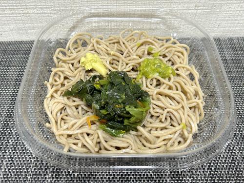 そばの上にのせる