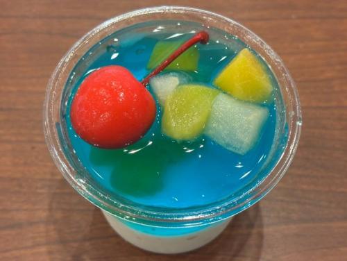 「丸亀うどんプリン ブルーハワイ」