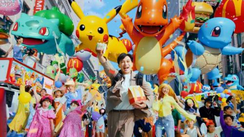 吉沢亮が巨大ポケモンを追い街中を疾走　「ポケモン夏マック」新CM＆新商品全8種登場
