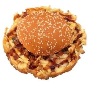かき揚げがバンズを完全包囲 ドムドムの新作「はみでる!!かき揚げバーガー」が規格外