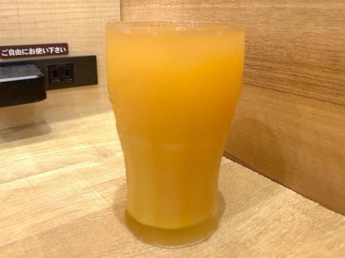 アイスティー+オレンジジュース