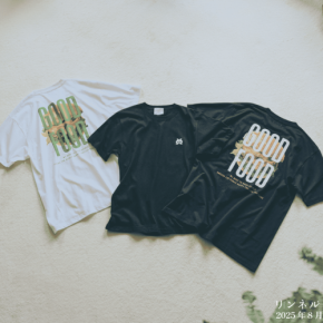 横田美憧&河原優樹が着こなす『GOODFOOD』が新作Tシャツ5型を発売