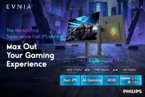フィリップス Evniaがトリプルモード搭載の新型ゲーミングモニター「M4」シリーズを発表