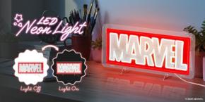 マーベルロゴが輝くLEDネオンライトが登場
