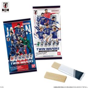 サッカー日本代表カード付きウエハース発売、限定グッズが当たるキャンペーンも実施