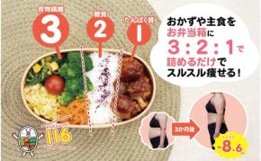 「魔法の比率は3:2:1 お弁当箱ダイエット」刊行　無理なく続ける食習慣を提案