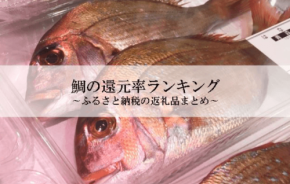 ふるさと納税「鯛」の還元率ランキング発表