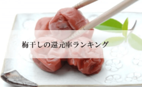 ふるさと納税の梅干し還元率ランキング発表