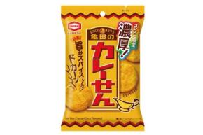 濃厚！亀田のカレーせんがコンビニ限定で新登場
