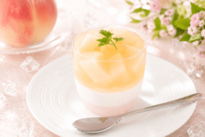 三層の食感で楽しむ夏限定デザート『ヴェリーヌ＜ピーチ＞』新発売