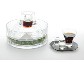富士山型の氷で楽しむ「富士山アイスコーヒー」がExpression Kawaguchikoに登場