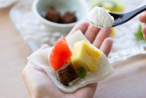 福岡サンパレス ホテル&ホールで「包んで食べるフルーツ大福」が登場