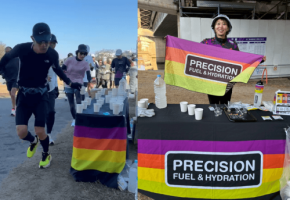旭川ランニングコースで電解質ドリンクの試飲会を開催