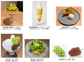 岡山県産ぶどうフェアが岡山県内の直営2店舗で10月27日より開催