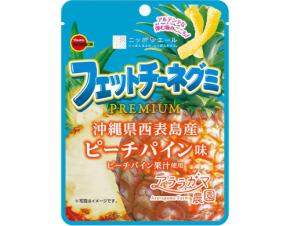フルーツとの新たな共演！「フェットチーネグミPREMIUMピーチパイン味」2025年5月27日から期間限定で新発売！