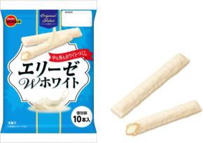 ブルボン新商品「エリーゼWホワイト」、ホワイトクリームづくしで全国発売