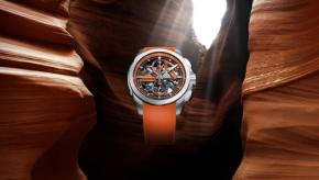 NORQAINが注目の新色オレンジの鮮烈な「インディペンデンス スケルトン クロノ 42mm」を発表