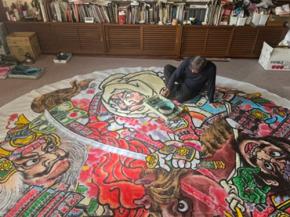 弘前ねぷたの絵貼替えが30年ぶりに開催！国立民族学博物館での特別実演