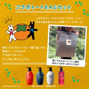 「KnS」×「リサとガスパール」コラボレーション！限定トートBAGセット登場