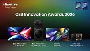 ハイセンスがCES 2026で58の業界アワードを獲得！最新ディスプレイ技術とスマートホーム製品が世界から高評価