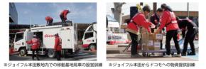 ジョイフル本田とNTTドコモ、合同防災訓練を実施