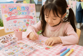 「MELOSスポーツ」環八蒲田住宅公園でオリジナルシール作りワークショップを開催