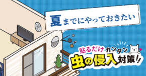 夏前に知っておきたい「虫の侵入経路」を解説するコラムを公開