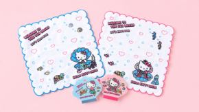 「HELLO KITTY SMILE」限定デザインの新作グッズが登場！乙姫ハローキティのタオルハンカチ＆メモ帳