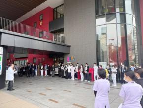 医療法人医誠会、大阪市北区の医療複合施設「i-Mall」で合同消防訓練を実施