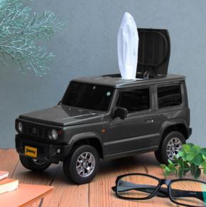 ミニカーそっくり！ジムニー型ウェットティッシュケース「ブラック」が登場