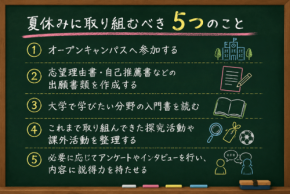 総合型選抜の合格を左右する夏休みの過ごし方と準備のポイント
