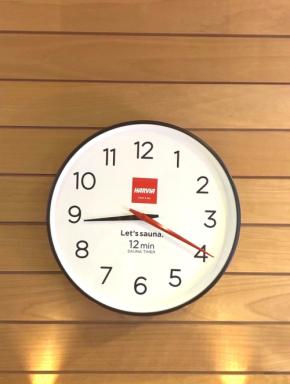 サウナ施設に最適、HARVIAから視認性に優れた12分計が登場