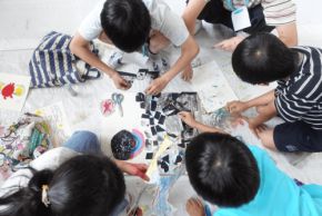 ビジネスブレイン太田昭和の障がいのあるアーティストが小学校で特別授業を実施