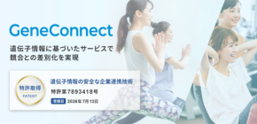 ジーンクエストの法人向け遺伝子連携サービスが特許取得