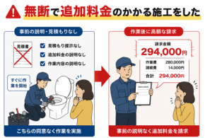 水道修理で294,000円を請求された事例を公開