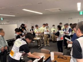 医誠会国際総合病院の事務職員が熊本AMAT活動本部での支援を終えて帰任