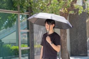 メンズコスメブランドNULLが開発した晴雨兼用折りたたみ傘「NULL BE HACK-CANOPY-」