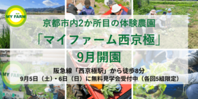 京都市右京区に体験農園「マイファーム西京極」が2026年9月開園