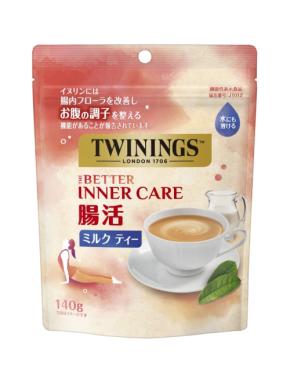 トワイニングから袋タイプの「腸活 ミルクティー」が新発売
