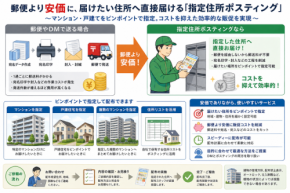 指定住所ポスティングで販促コストを削減