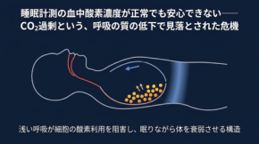 SPO2が正常でも細胞は酸欠？睡眠中の呼吸の質を左右する構造的要因