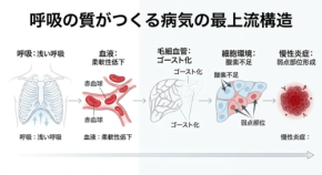 呼吸生理学で読み解く病気の最上流原因