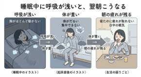 睡眠中の呼吸弱化が健康に及ぼす影響とメカニズム