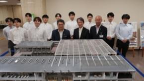 金沢工業大学 夢考房建築デザインプロジェクトが金沢美術工芸大学と石川県立図書館を模型で再現