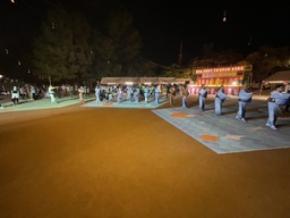 金沢工業大学起業部がプロジェクションマッピングによる“デジタル盆踊り”と夜店を実施