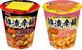｢明星 韓流辛麺　激辛牛だしチゲラーメン｣｢明星 韓流辛麺 激辛濃厚カルボラーメン｣2026年9月14日(月)新発売